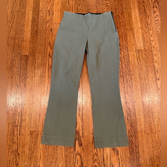 Everlane Olive Green The Side-Zip Stretch Cotton Pant - women's size 2 - Picture 1 of 6